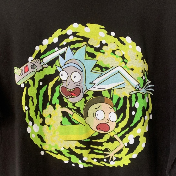 Adult Swim Other - ADULT SWIM Rick & Morty S/S T-Shirt |‎ Black | Size Large